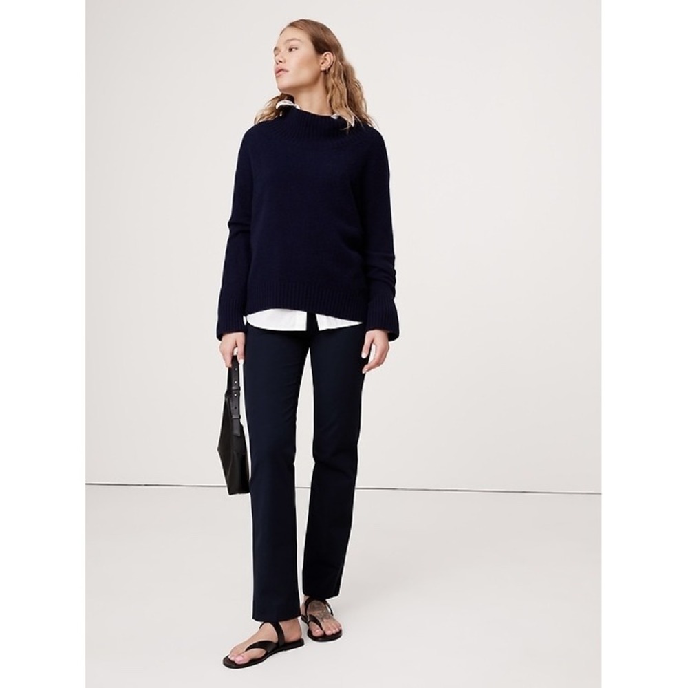 Banana Republic Sloan Pants Women 14L Long Tall Stretch Slim Minimalist Office